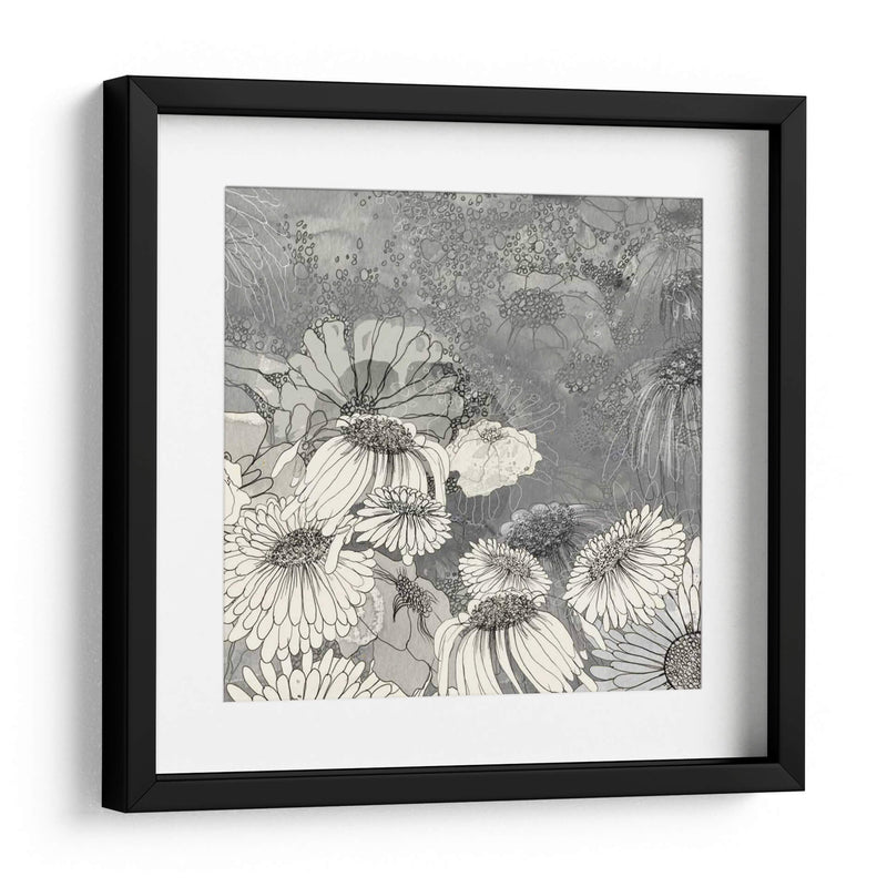 Flores En Gris Ii - Ingrid Blixt | Cuadro decorativo de Canvas Lab