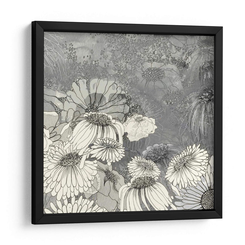 Flores En Gris Ii - Ingrid Blixt | Cuadro decorativo de Canvas Lab