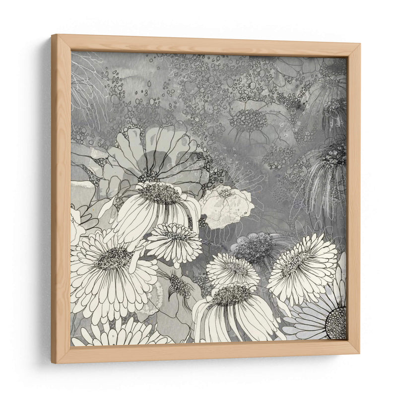 Flores En Gris Ii - Ingrid Blixt | Cuadro decorativo de Canvas Lab