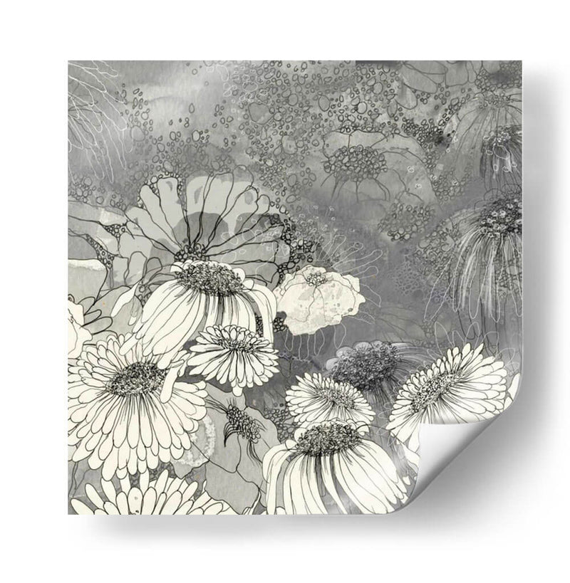 Flores En Gris Ii - Ingrid Blixt | Cuadro decorativo de Canvas Lab