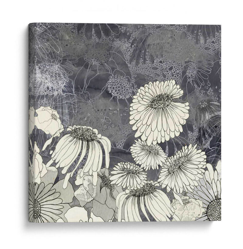 Flores En Gris Iii - Ingrid Blixt | Cuadro decorativo de Canvas Lab