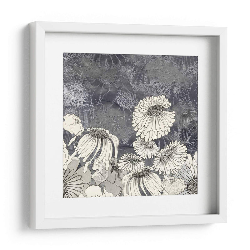 Flores En Gris Iii - Ingrid Blixt | Cuadro decorativo de Canvas Lab