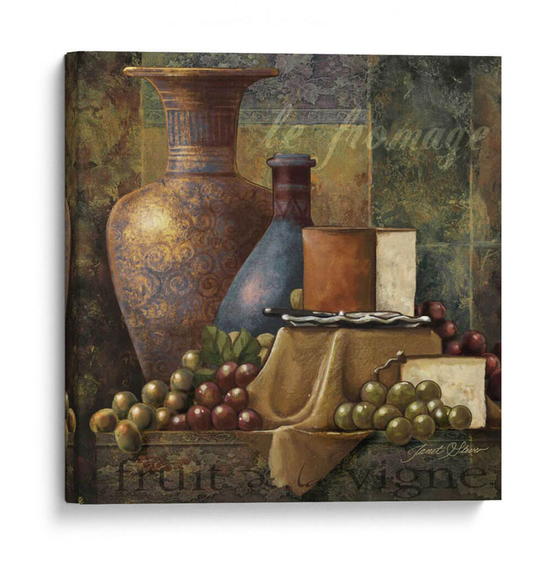 Queso Y Uvas I - Janet Stever | Cuadro decorativo de Canvas Lab