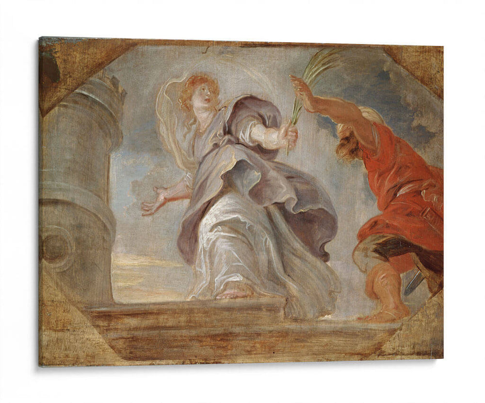 Santa Bárbara huyendo de su padre - Peter Paul Rubens | Cuadro decorativo de Canvas Lab