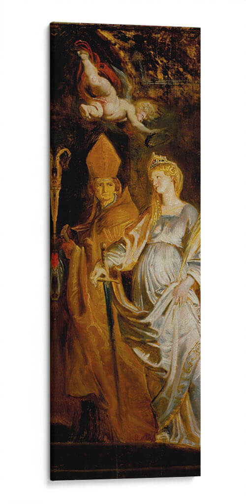 Santos Amandus y Walburga; Los Santos Catalina de Alejandría y Eligius - Peter Paul Rubens | Cuadro decorativo de Canvas Lab