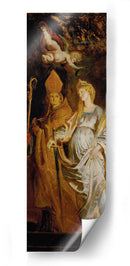 Santos Amandus y Walburga; Los Santos Catalina de Alejandría y Eligius - Peter Paul Rubens | Cuadro decorativo de Canvas Lab