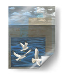 Tres Gaviotas Blancas I - Tara Friel | Cuadro decorativo de Canvas Lab