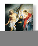 San Agustín entre Cristo y la Virgen - Peter Paul Rubens | Cuadro decorativo de Canvas Lab