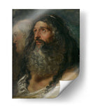 Estudio de dos cabezas - Peter Paul Rubens | Cuadro decorativo de Canvas Lab