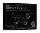 Blueprint Bassett Hound - Ethan Harper | Cuadro decorativo de Canvas Lab