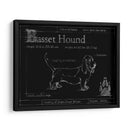Blueprint Bassett Hound - Ethan Harper | Cuadro decorativo de Canvas Lab