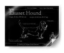 Blueprint Bassett Hound - Ethan Harper | Cuadro decorativo de Canvas Lab
