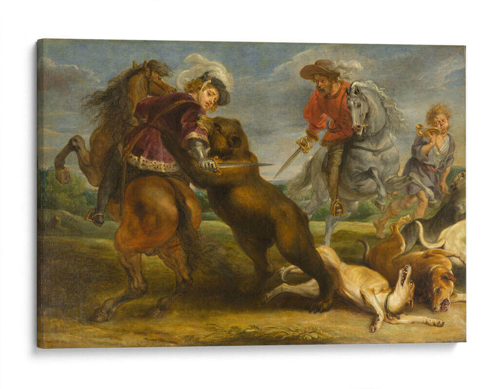 Estudio para la caza del oso para el Alcázar - Peter Paul Rubens | Cuadro decorativo de Canvas Lab