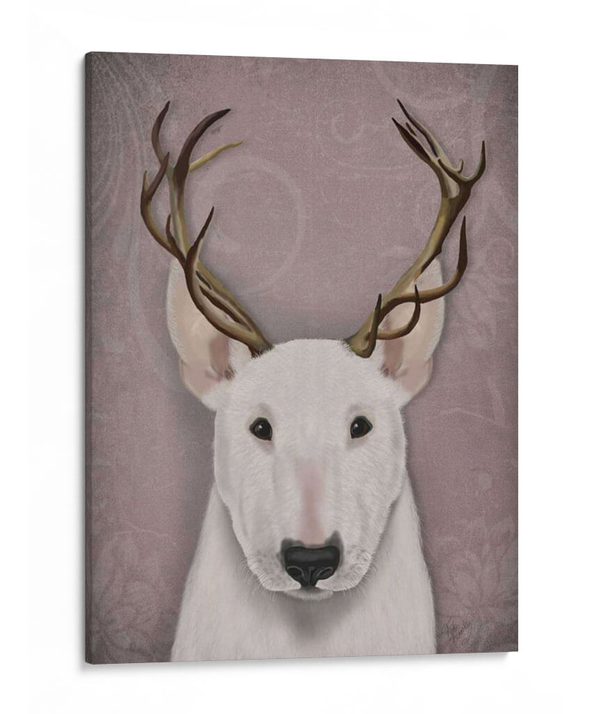 Bull Terrier Y Arntenas - Fab Funky | Cuadro decorativo de Canvas Lab