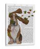 Basset Hound Windswept E Interesante - Fab Funky | Cuadro decorativo de Canvas Lab
