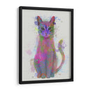 Cat Rainbow Splash 4 - Fab Funky | Cuadro decorativo de Canvas Lab