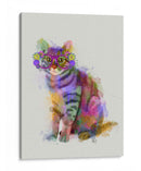 Cat Rainbow Splash 7 - Fab Funky | Cuadro decorativo de Canvas Lab