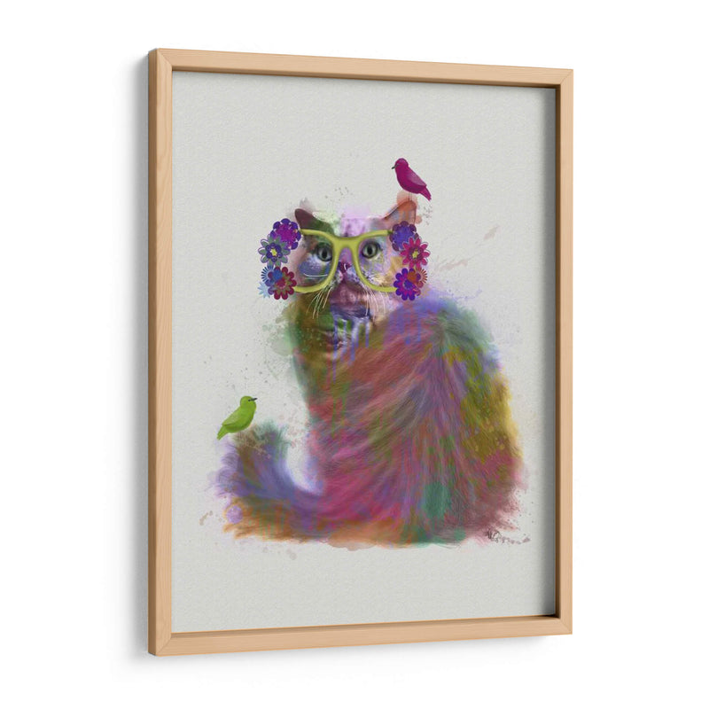 Cat Rainbow Splash 9 - Fab Funky | Cuadro decorativo de Canvas Lab