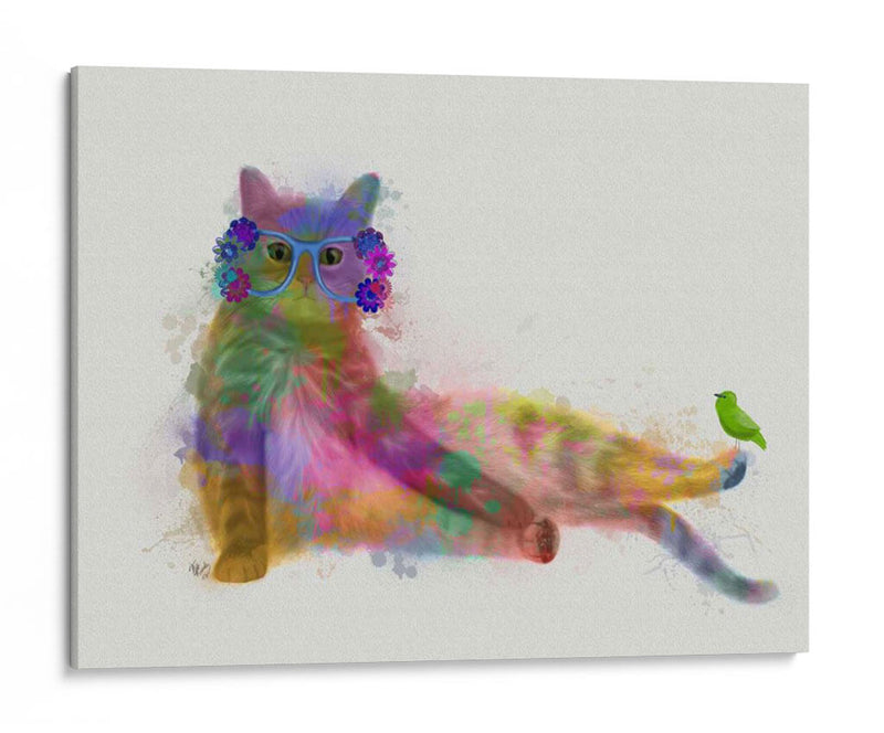 Cat Rainbow Splash 10 - Fab Funky | Cuadro decorativo de Canvas Lab