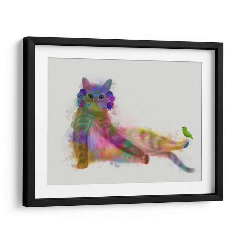 Cat Rainbow Splash 10 - Fab Funky | Cuadro decorativo de Canvas Lab