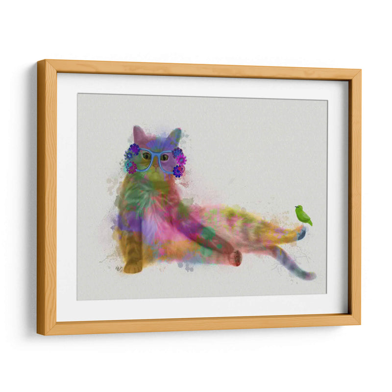 Cat Rainbow Splash 10 - Fab Funky | Cuadro decorativo de Canvas Lab