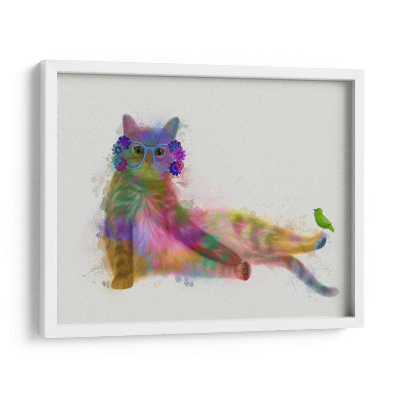 Cat Rainbow Splash 10 - Fab Funky | Cuadro decorativo de Canvas Lab