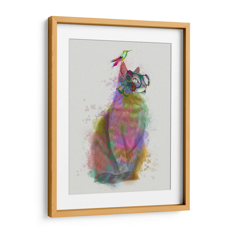 Cat Rainbow Splash 11 - Fab Funky | Cuadro decorativo de Canvas Lab