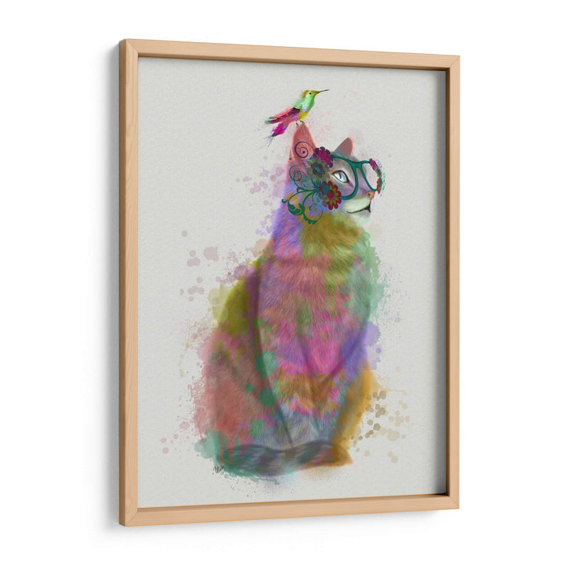 Cat Rainbow Splash 11 - Fab Funky | Cuadro decorativo de Canvas Lab