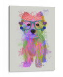 Salpicaduras De Arco Iris De West Highland Terrier - Fab Funky | Cuadro decorativo de Canvas Lab