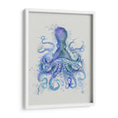 Octopus Rainbow Splash Blue - Fab Funky | Cuadro decorativo de Canvas Lab