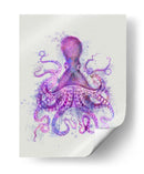 Octopus Rainbow Splash Pink - Fab Funky | Cuadro decorativo de Canvas Lab