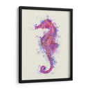 Caballo De Mar Rainbow Splash Pink Y Purple - Fab Funky | Cuadro decorativo de Canvas Lab
