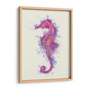 Caballo De Mar Rainbow Splash Pink Y Purple - Fab Funky | Cuadro decorativo de Canvas Lab