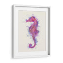 Caballo De Mar Rainbow Splash Pink Y Purple - Fab Funky | Cuadro decorativo de Canvas Lab