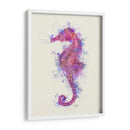 Caballo De Mar Rainbow Splash Pink Y Purple - Fab Funky | Cuadro decorativo de Canvas Lab