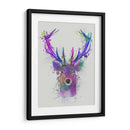 Cabeza De Ciervo 1 Rainbow Splash Pink Y Purple - Fab Funky | Cuadro decorativo de Canvas Lab