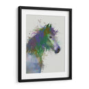 Retrato De Caballo 1 Splash Del Arco Iris - Fab Funky | Cuadro decorativo de Canvas Lab
