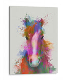Retrato De Caballo 2 Splash Del Arco Iris - Fab Funky | Cuadro decorativo de Canvas Lab
