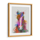 Retrato De Caballo 2 Splash Del Arco Iris - Fab Funky | Cuadro decorativo de Canvas Lab