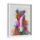 Retrato De Caballo 2 Splash Del Arco Iris - Fab Funky | Cuadro decorativo de Canvas Lab