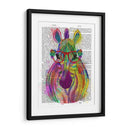 Splash De Cebra Arco Iris 1 - Fab Funky | Cuadro decorativo de Canvas Lab