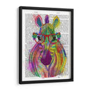Splash De Cebra Arco Iris 1 - Fab Funky | Cuadro decorativo de Canvas Lab
