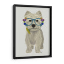 West Highland Terrier Flower Glasses - Fab Funky | Cuadro decorativo de Canvas Lab