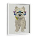 West Highland Terrier Flower Glasses - Fab Funky | Cuadro decorativo de Canvas Lab