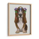Gafas De Flores De Sabueso De Basset - Fab Funky | Cuadro decorativo de Canvas Lab