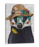 Gafas De Tejón Y Flores - Fab Funky | Cuadro decorativo de Canvas Lab