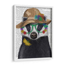 Gafas De Tejón Y Flores - Fab Funky | Cuadro decorativo de Canvas Lab