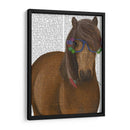 Gafas De Caballo Y Flores - Fab Funky | Cuadro decorativo de Canvas Lab