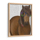Gafas De Caballo Y Flores - Fab Funky | Cuadro decorativo de Canvas Lab