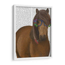 Gafas De Caballo Y Flores - Fab Funky | Cuadro decorativo de Canvas Lab